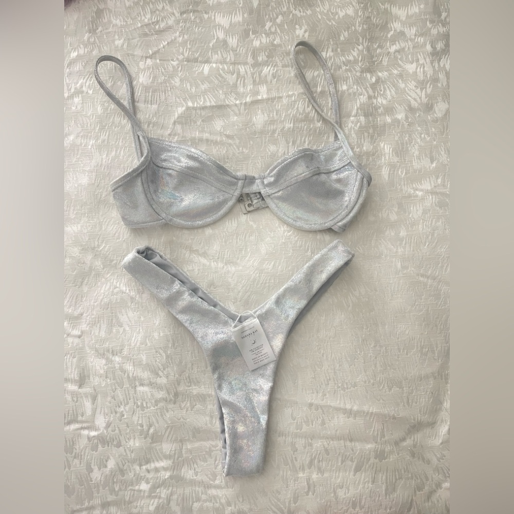 Silver bikini